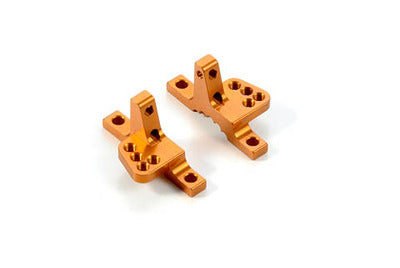 ALU UPPER CLAMP WITH 4 ADJ. ROLL-CENTERS (L+R) - ORANGE - RC Hobby Product