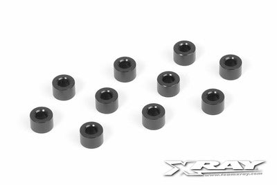 ALU SHIM 3x6x4.0MM - BLACK (10) - RC Hobby Product