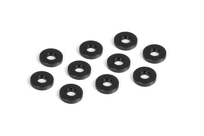 ALU SHIM FOR LOWER SUSP. HOLDER 3x7.5x1.5 - BLACK (10) - RC Hobby Product