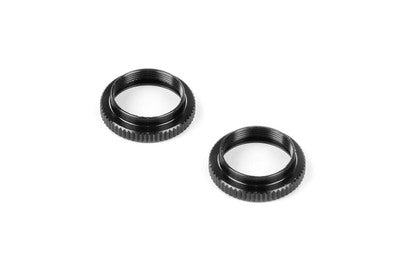 ALU SHOCK ADJUSTABLE NUT - BLACK (2) - RC Hobby Product