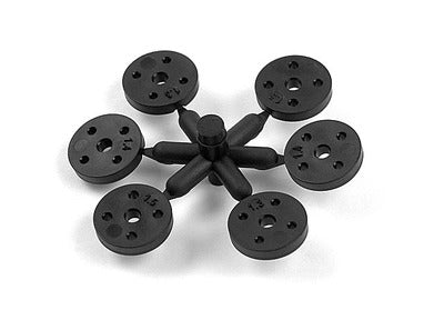 4-HOLE COMPOSITE SHOCK PISTON SET - STRAIGHT - WIDE (2) - RC Hobby Product