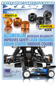 ALU DRIVE SHAFT SAFETY COLLAR - BLACK (3) - RC Hobby Product