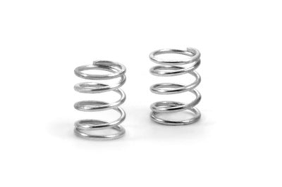 SPRING 4.75 COILS 3.6x6x0.45MM; C=2.0 - SILVER (SOFT) (2) - RC Hobby Product