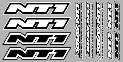 XRAY NT1 STICKER FOR BODY - WHITE - RC Hobby Product