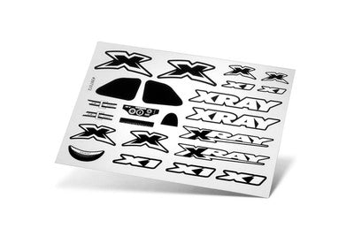 XRAY X1 STICKER FOR BODY - WHITE - RC Hobby Product