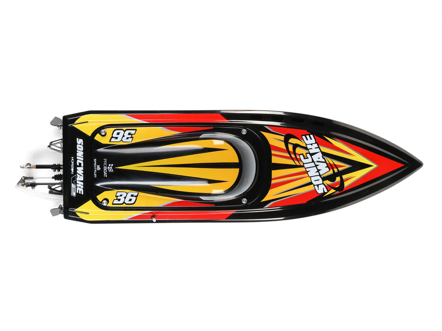 Sonicwake 36" Self-Righting Brushless Deep-V RTR, Black
