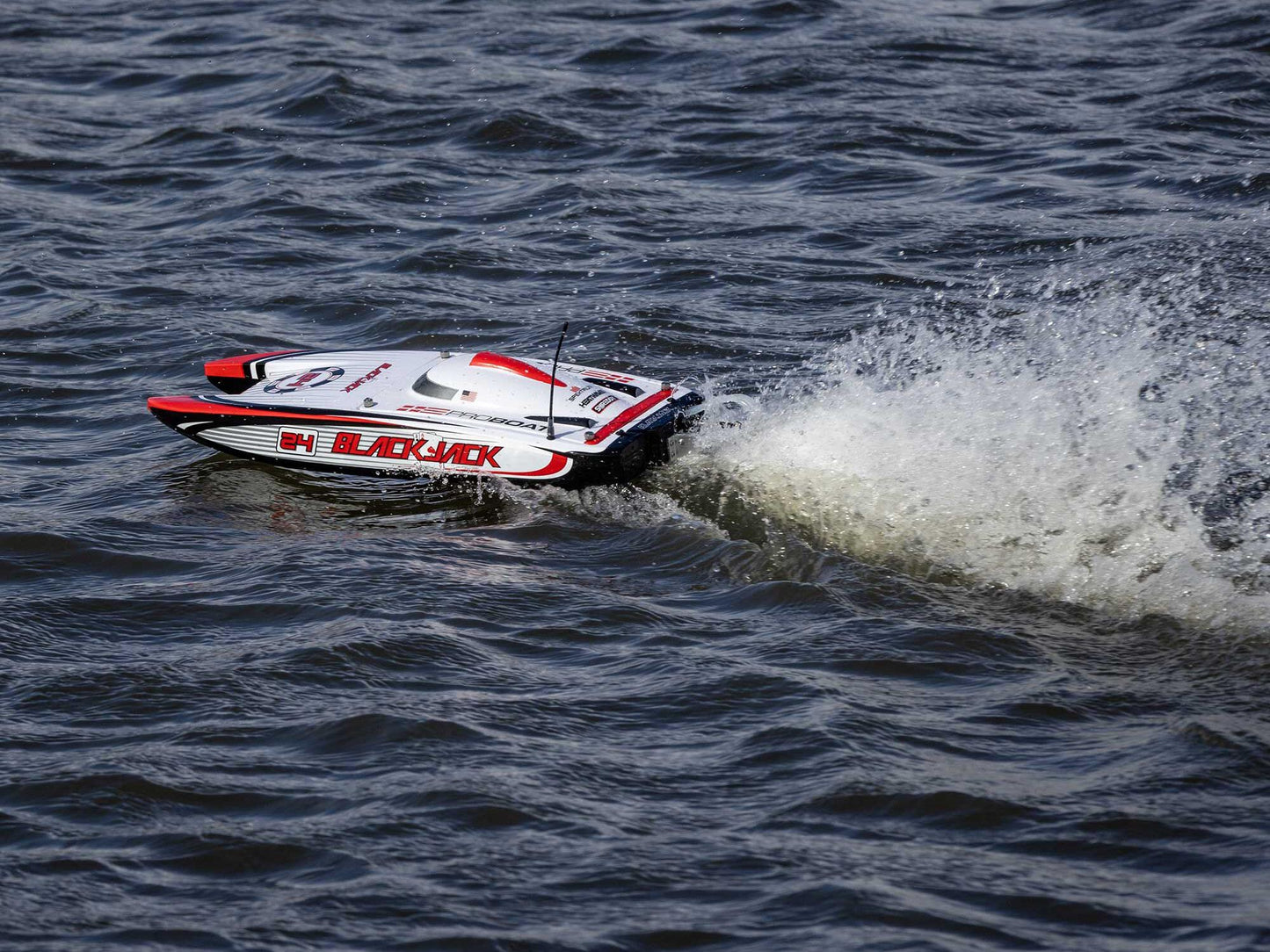 Blackjack 24" V2 Catamaran Brushless: RTR, Vegas Offshore