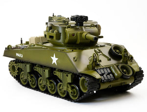 BROTHER TANK RC TANK 1:18 USA M4A3 SHERMAN GREEN