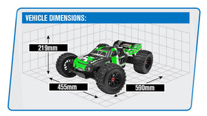 CORALLY KAGAMA XP 6S BRUSHLESS TRUCK RTR - GREEN