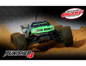 CORALLY PUNISHER 4 BRUSHLESS 4S BASHER TRUCK RTR - GREEN