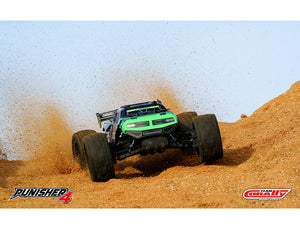 CORALLY PUNISHER 4 BRUSHLESS 4S BASHER TRUCK RTR - GREEN