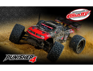 CORALLY PUNISHER 4 BRUSHLESS 4S BASHER TRUCK RTR - RED