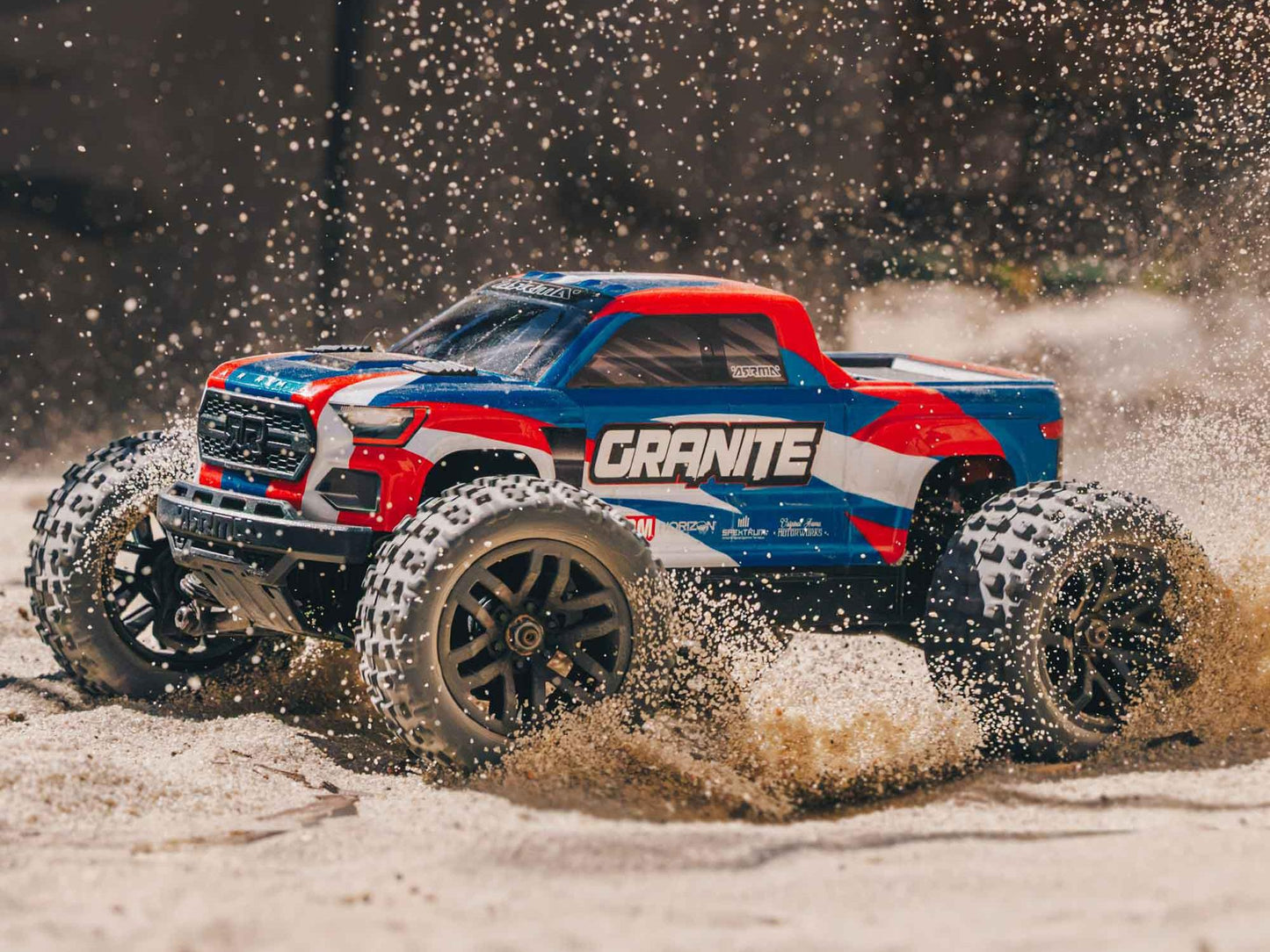 1/18 GRANITE GROM MEGA 4X4 MT with Battery & Charger Blue