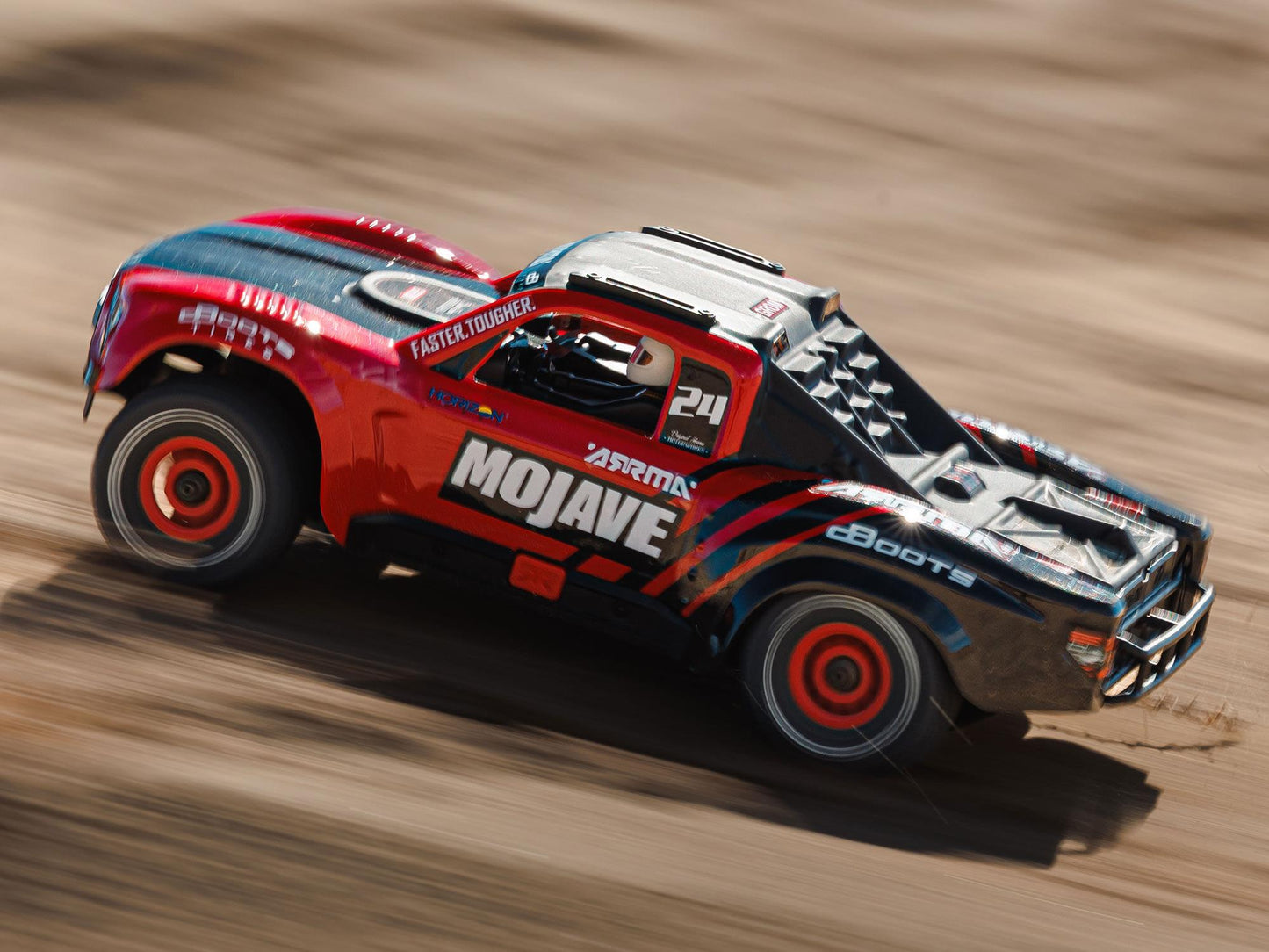 1/16 MOJAVE GROM MEGA 4X4 DT with Battery & Charger Red