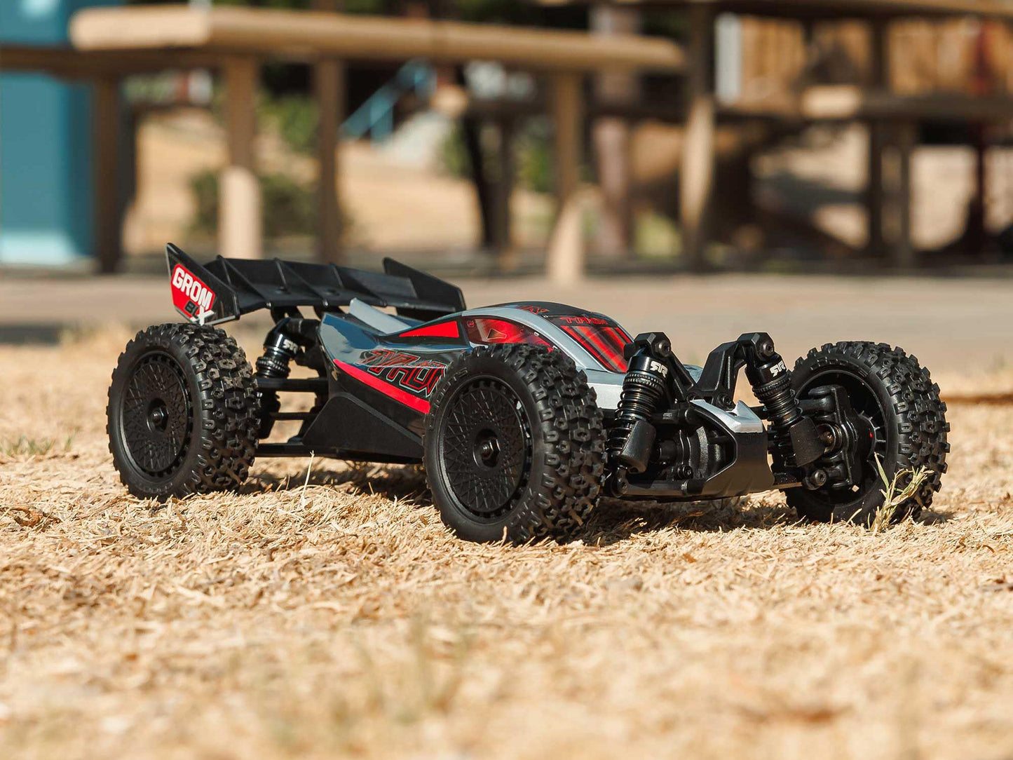 1/14 TYPHON GROM 223S BLX 4X4 Buggy (No Batt/Charg) Silver