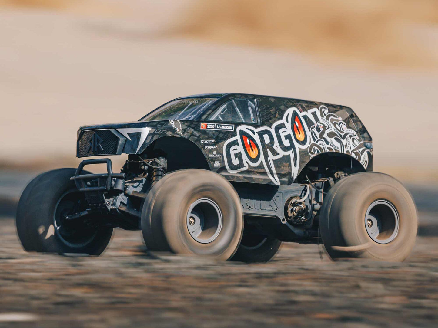1/10 GORGON MEGA 550 2WD MT RTA Kit w/Batt & Chg Gunmetal
