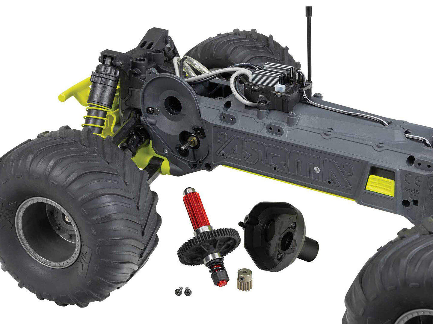 1/10 GORGON MEGA 550 2WD MT with Battery & Charger Yellow