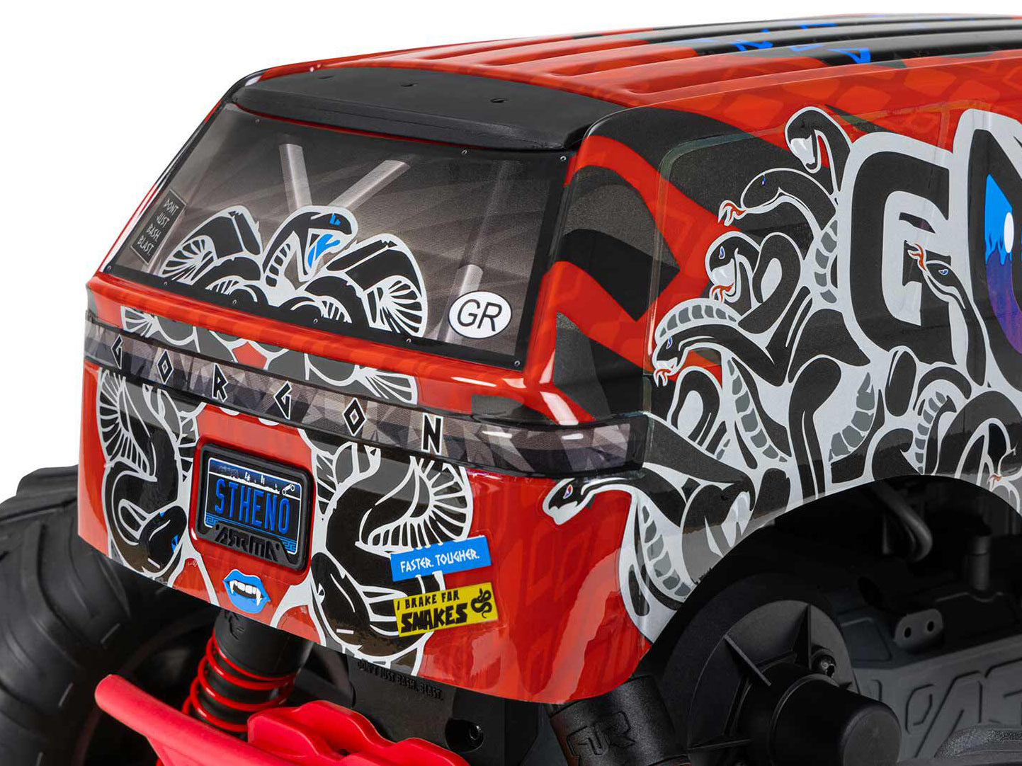 1/10 GORGON MEGA 550 2WD MT with Battery & Charger Red