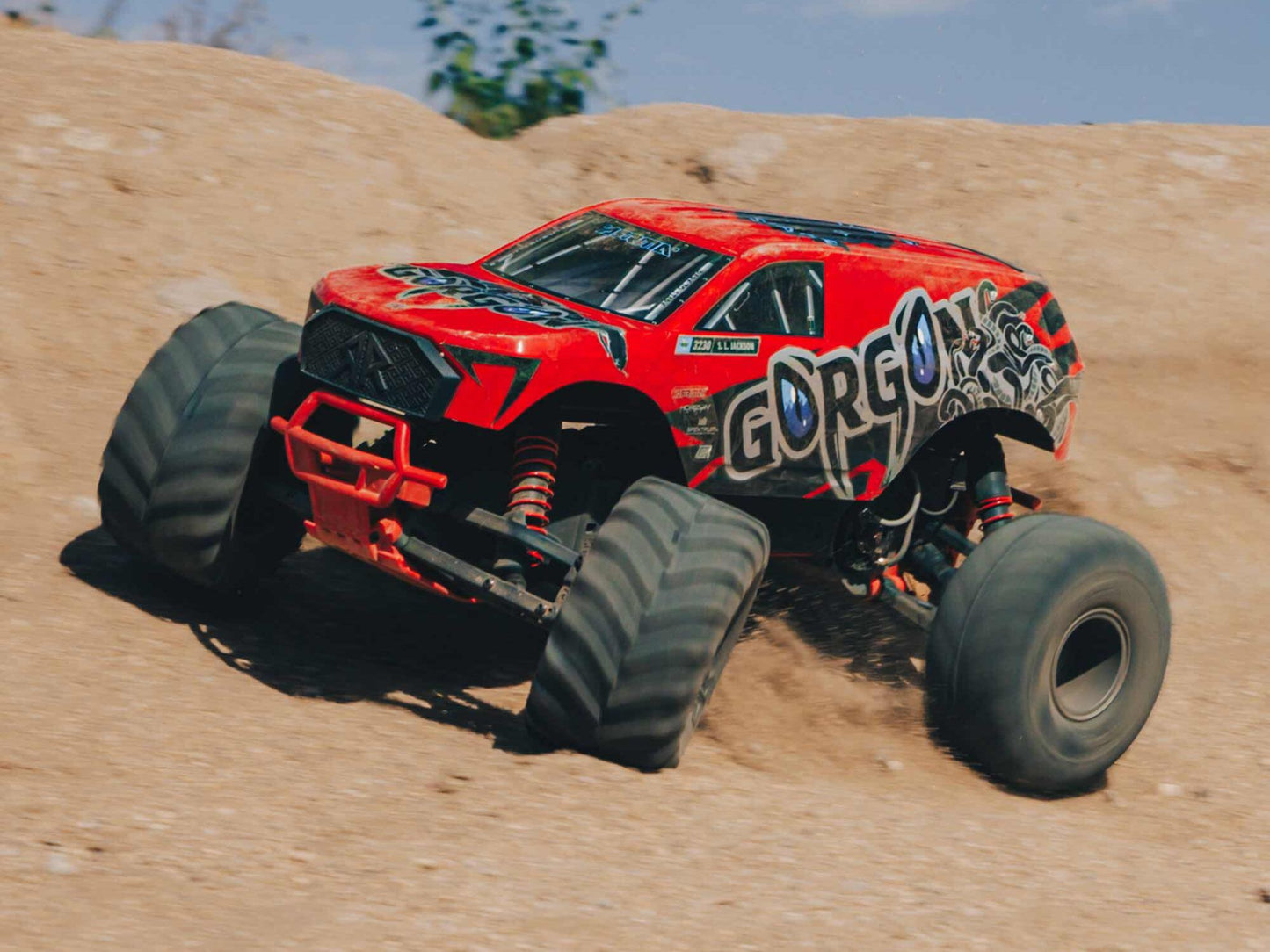 1/10 GORGON MEGA 550 2WD MT with Battery & Charger Red
