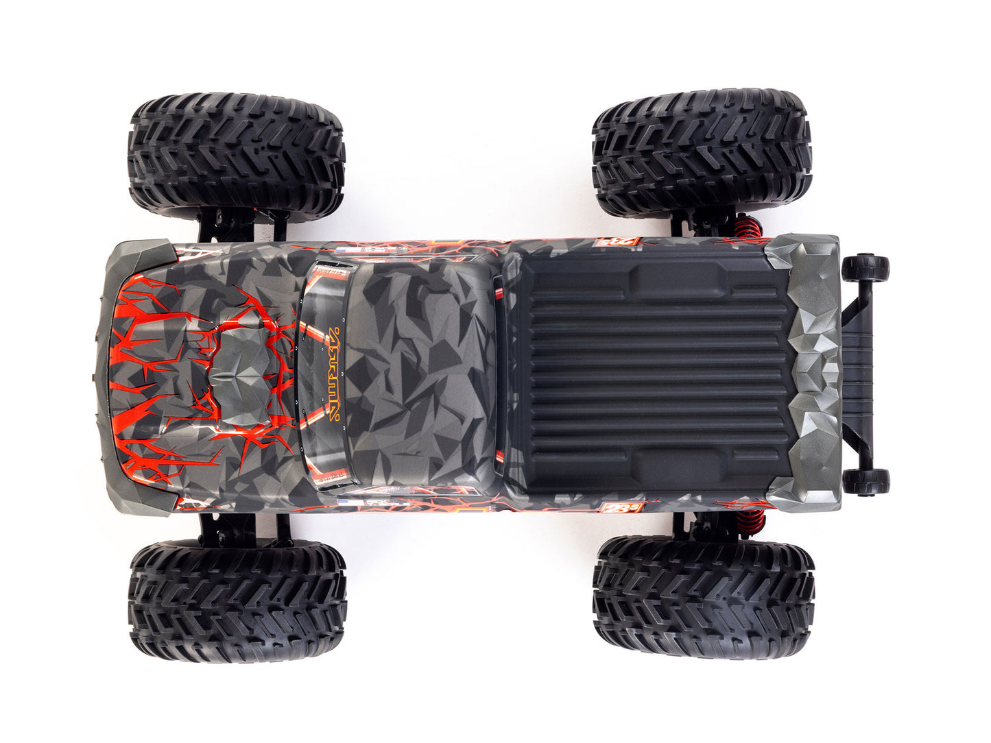 1/10 QUAKE 223S DSC 2WD RTR Brushless Monster Truck, Red