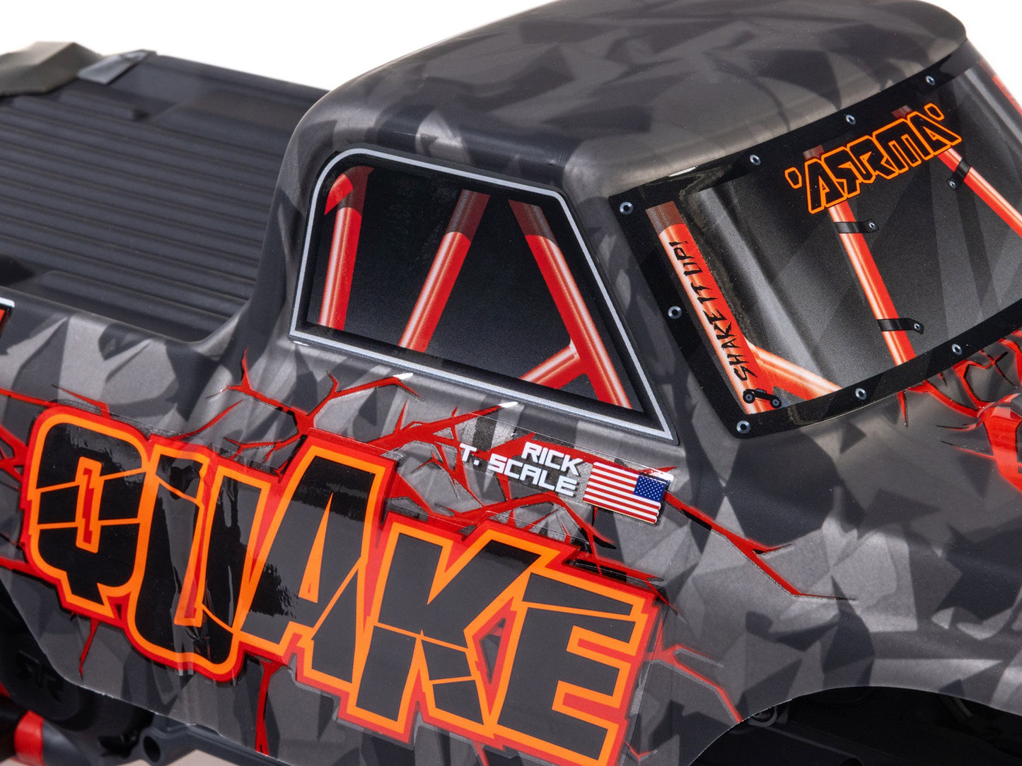 1/10 QUAKE 223S DSC 2WD RTR Brushless Monster Truck, Red