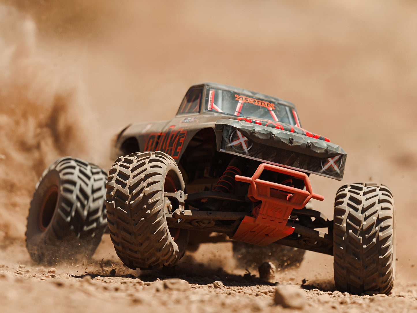 1/10 QUAKE 223S DSC 2WD RTR Brushless Monster Truck, Red