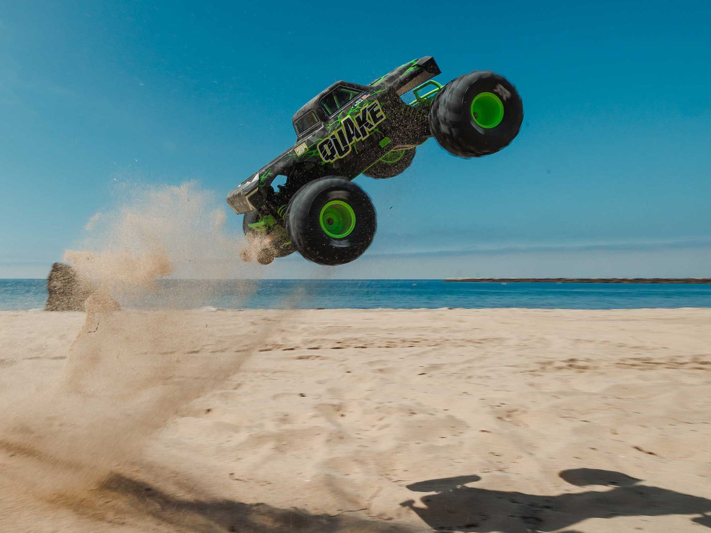 1/10 QUAKE 223S DSC 2WD RTR Brushless Monster Truck, Green