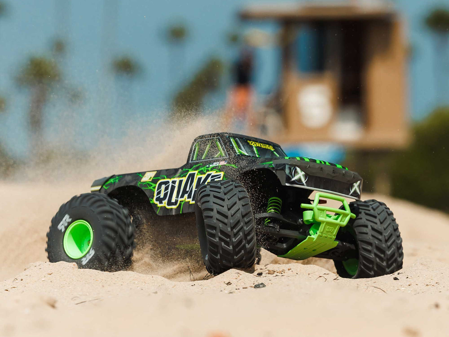 1/10 QUAKE 223S DSC 2WD RTR Brushless Monster Truck, Green