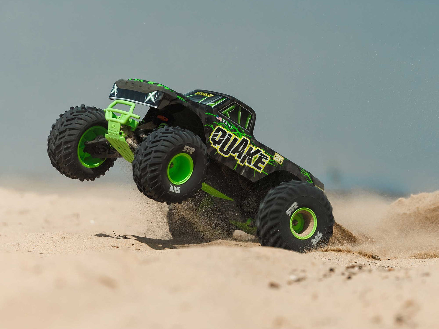 1/10 QUAKE 223S DSC 2WD RTR Brushless Monster Truck, Green