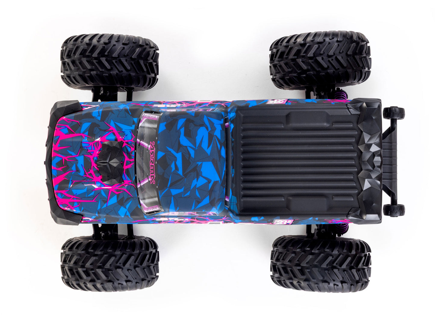 1/10 QUAKE 223S DSC 2WD RTR Brushless Monster Truck, Purple