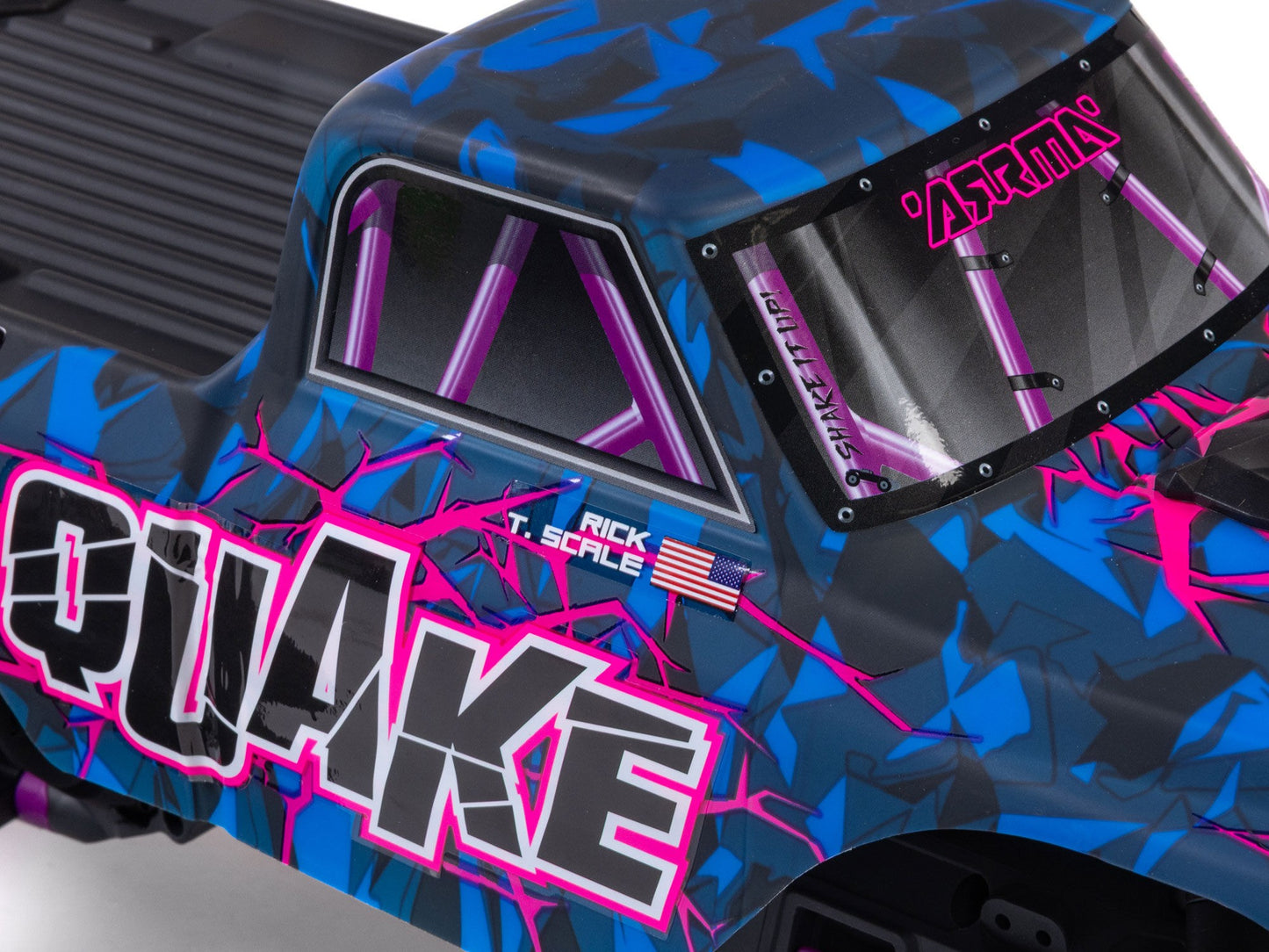 1/10 QUAKE 223S DSC 2WD RTR Brushless Monster Truck, Purple
