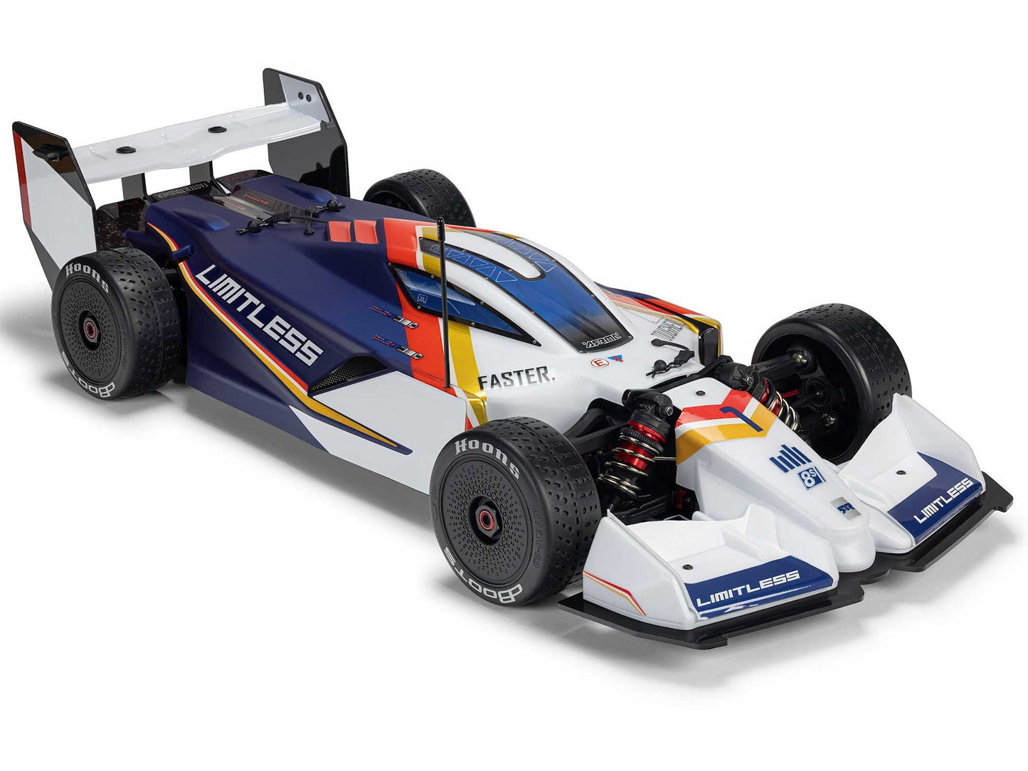 1/7 LIMITLESS 120 8S AVC 4X4 RTR Street Speed, White/Blue