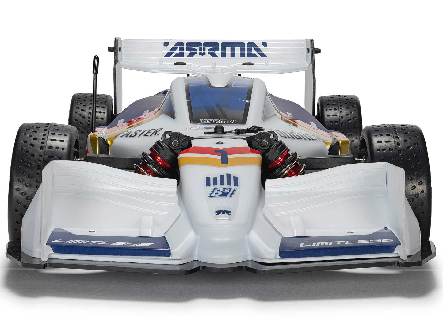 1/7 LIMITLESS 120 8S AVC 4X4 RTR Street Speed, White/Blue
