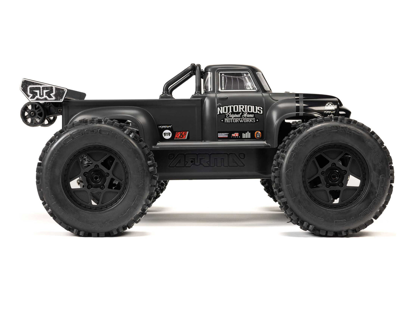 1/8 NOTORIOUS 6S V6 4X4 BLX Stunt Truck RTR Black