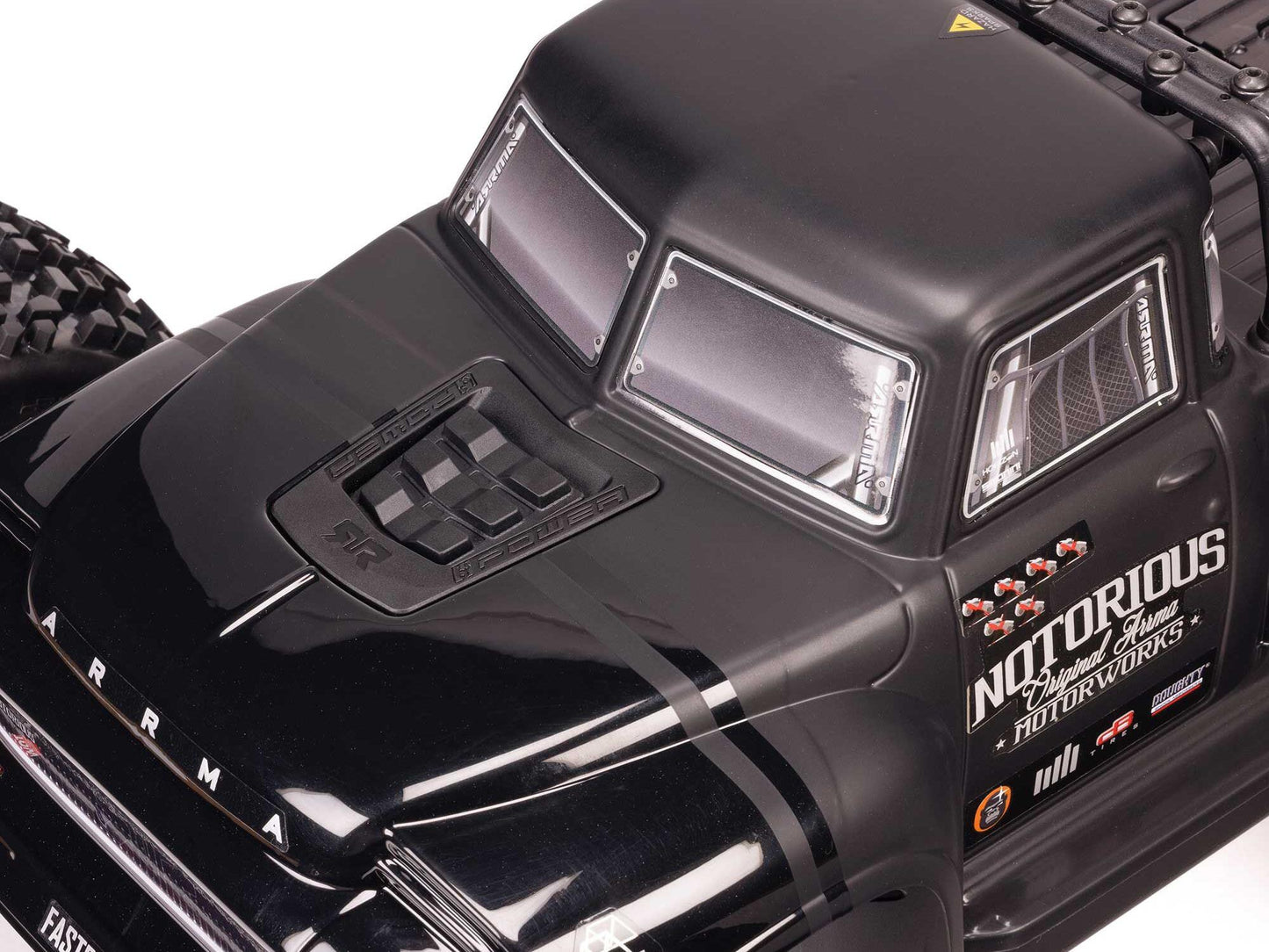 1/8 NOTORIOUS 6S V6 4X4 BLX Stunt Truck RTR Black
