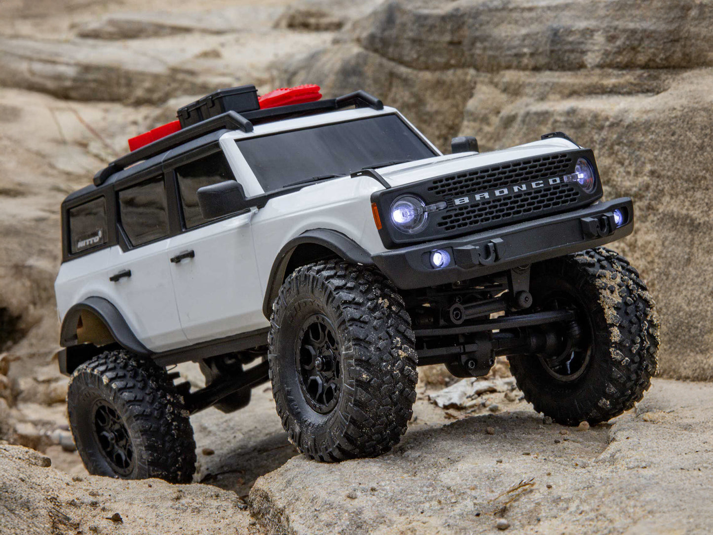1/24 SCX24 Ford Bronco 4X4 RTR (inc Battery & Charger) White