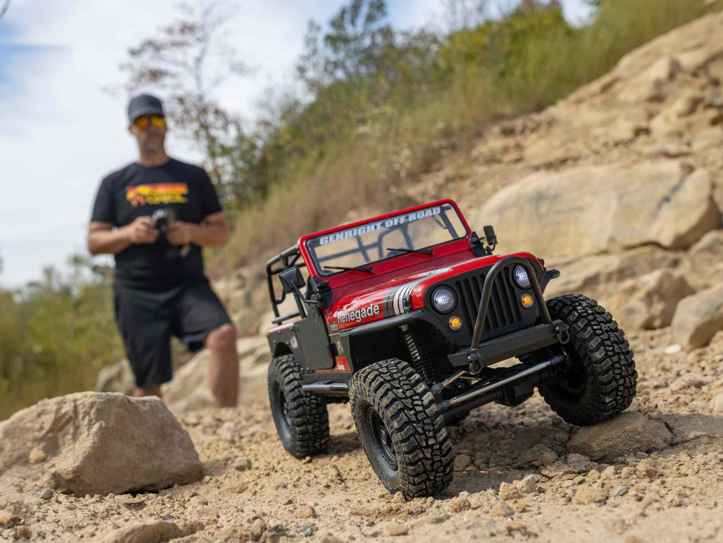 1/10 SCX10 III Jeep CJ-7 4WD RTR Red