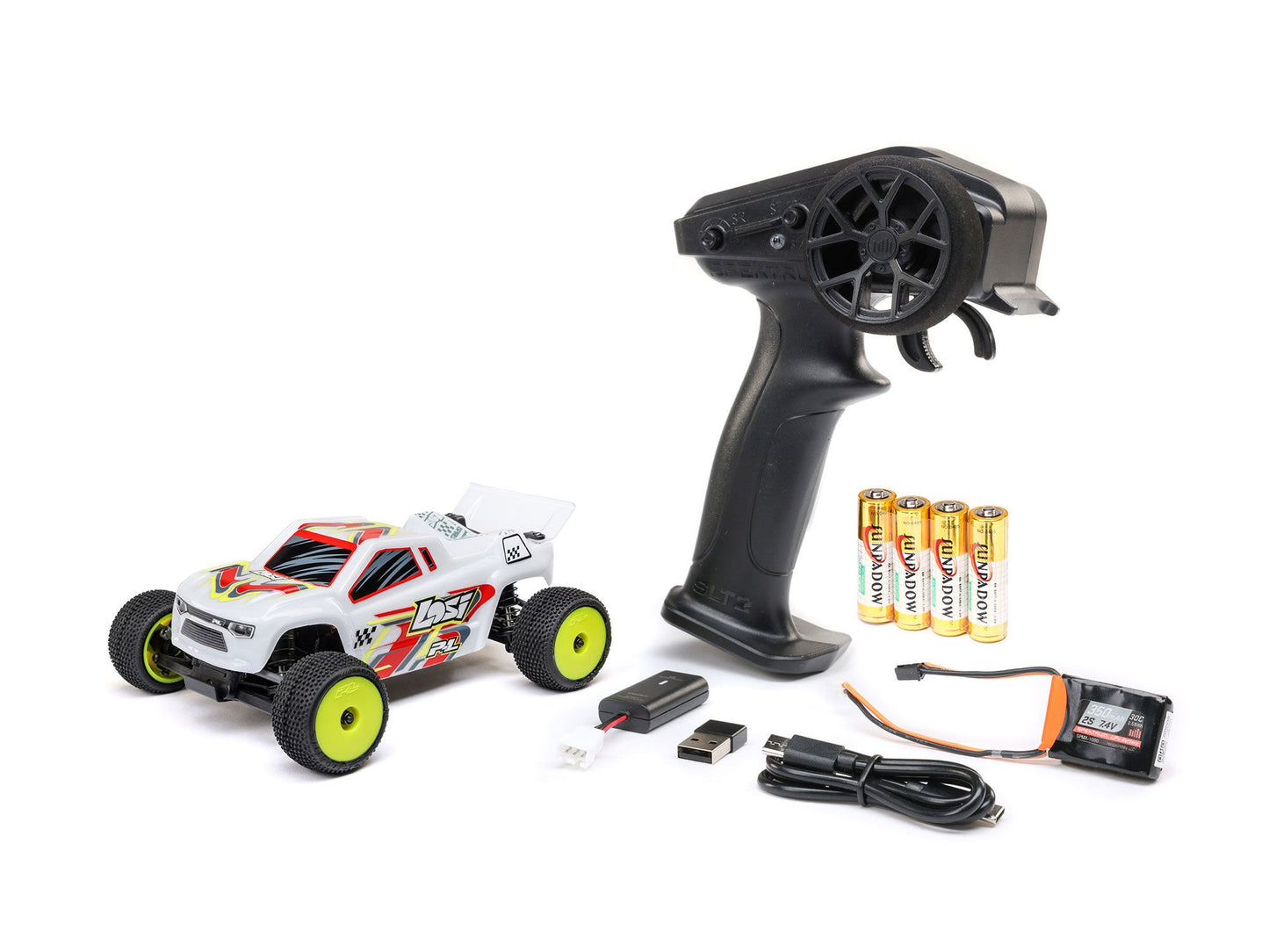 1/28 Micro-T 2WD Stadium Truck RTR White