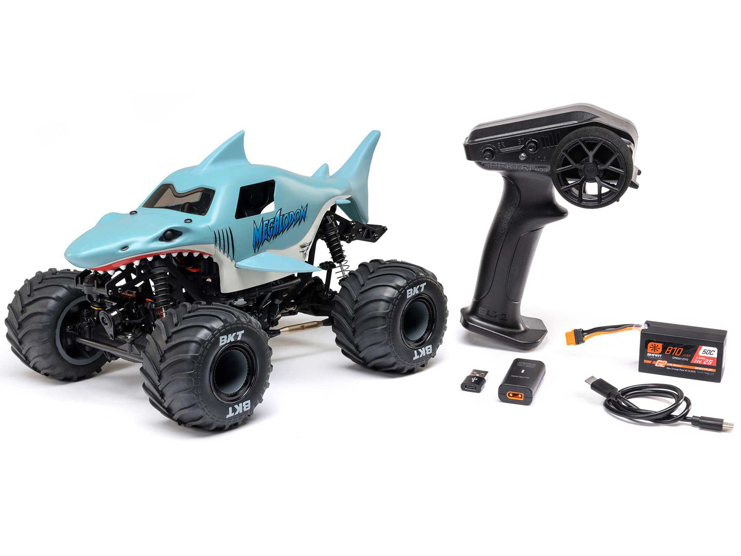 1/18 Mini LMT Megalodon 2S 4X4 Monster Truck RTR