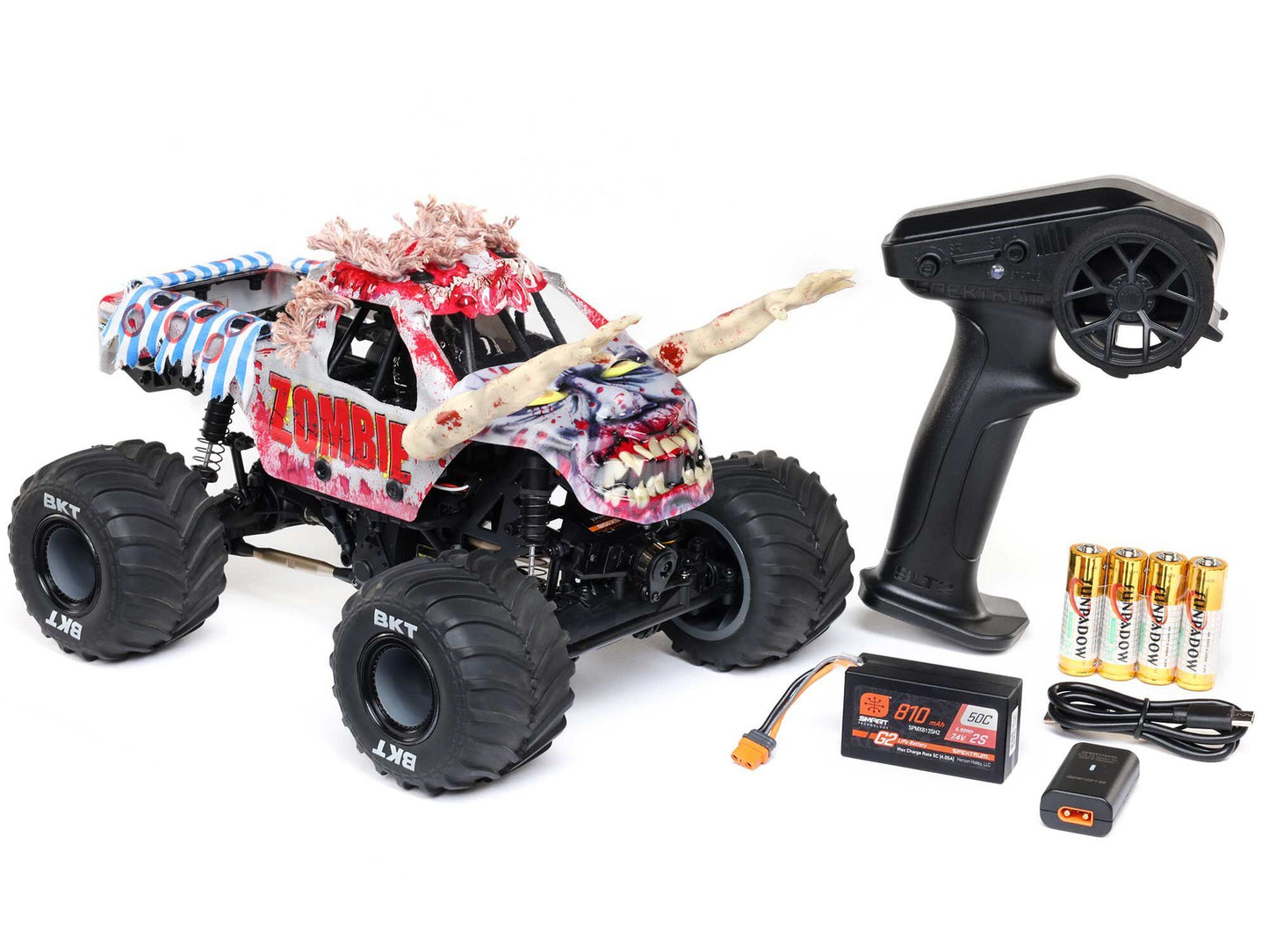 1/18 Mini LMT Zombie 2S 4X4 RTR Brushed Monster Truck (Batte