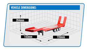 HUINA RC HAULAGE FLATBED TRAILER FOR CY1501 RED