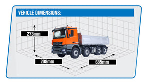 HUINA K5701 1/14 KABOLITE DUMP METAL 8X8 TRUCK 2-SPEED ORANGE