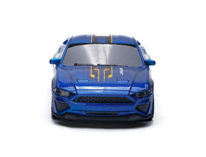 E-ZEE RC 1/43 LIGHTING MUSCLE 4WD DRIFT CAR WITH GYRO - BLUE
