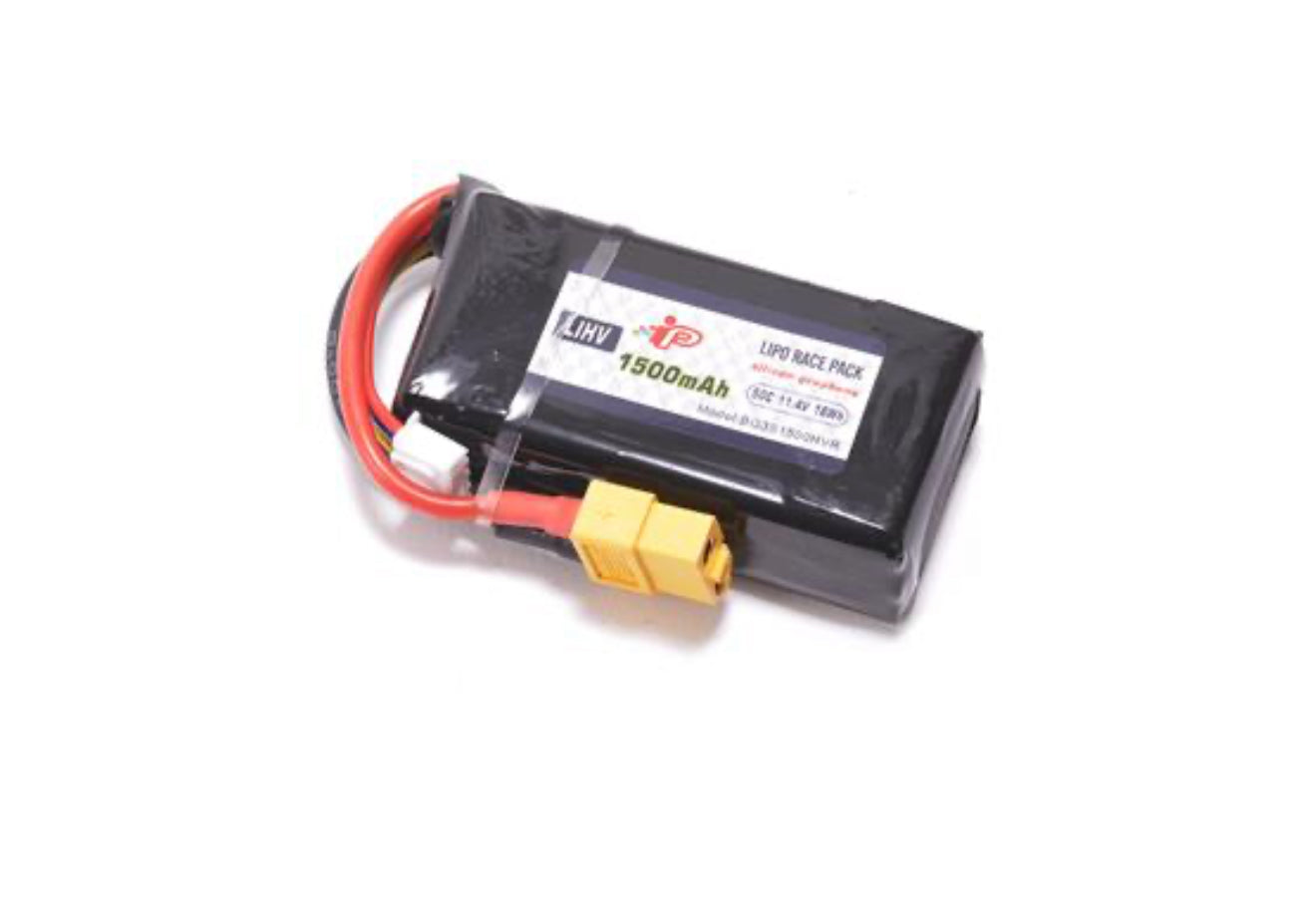 INTELLECT LIPO 1500MAH - 11.4V (50C) XT60 PLUG #IP623560D9R6-3S