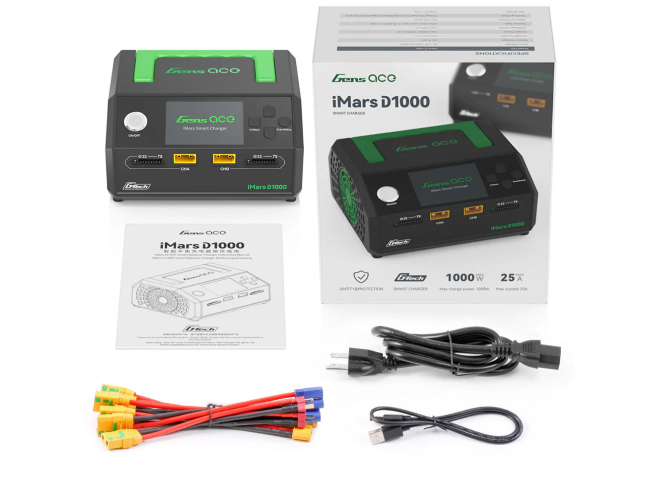 iMars D1000 G-Tech Dual Smart Charger AC 1000W #O-GACD1000GT