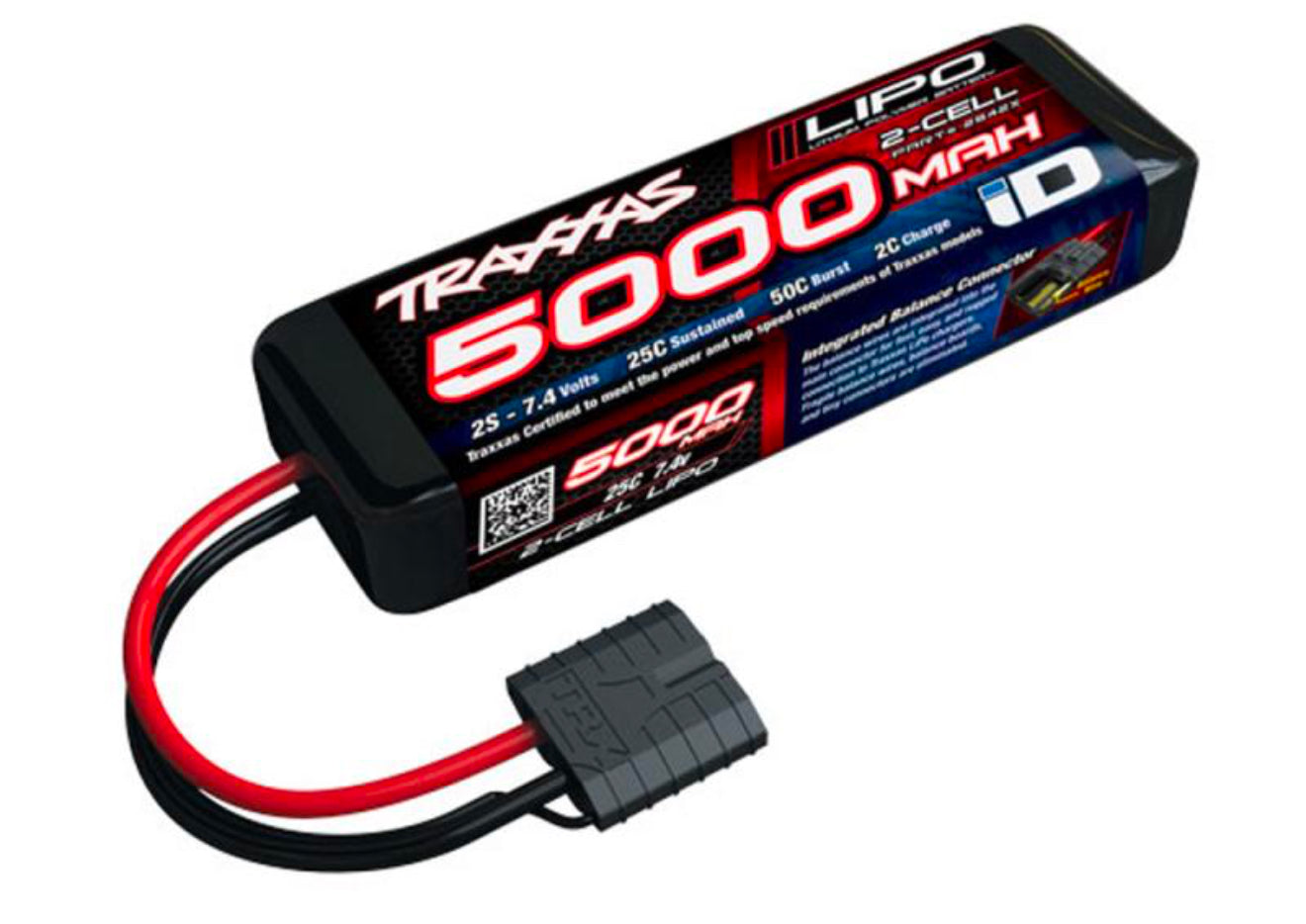 Traxxas 5000mah 7.4v 2-Cell 25C LiPo Battery - TRX2842X
