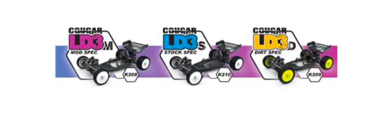 Schumacher Cougar LD3D - Dirt Spec - Kit #k209