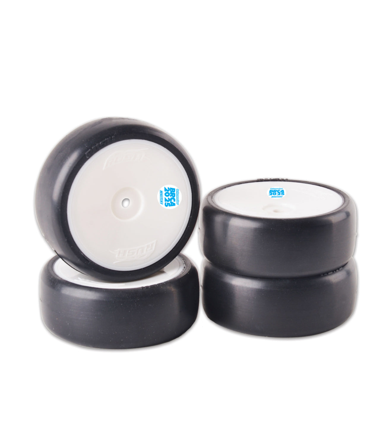 RUSH PRE-GLUED TYRES SPC36MR2 - 4PCS - BRCA 2025 #RU1079BRCA25 - RC Hobby Product