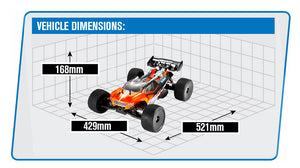 HOBAO HYPER SS BRUSHLESS 1/8TH TRUGGY 150A 6S RTR