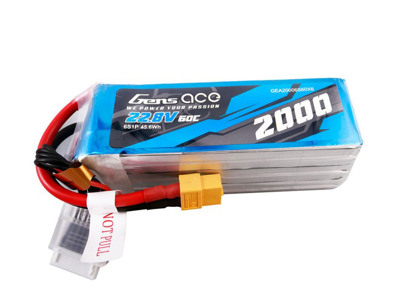 Li-Po HV 6S 22.8V 2000mAh 60C with XT60 - RC Hobby Product